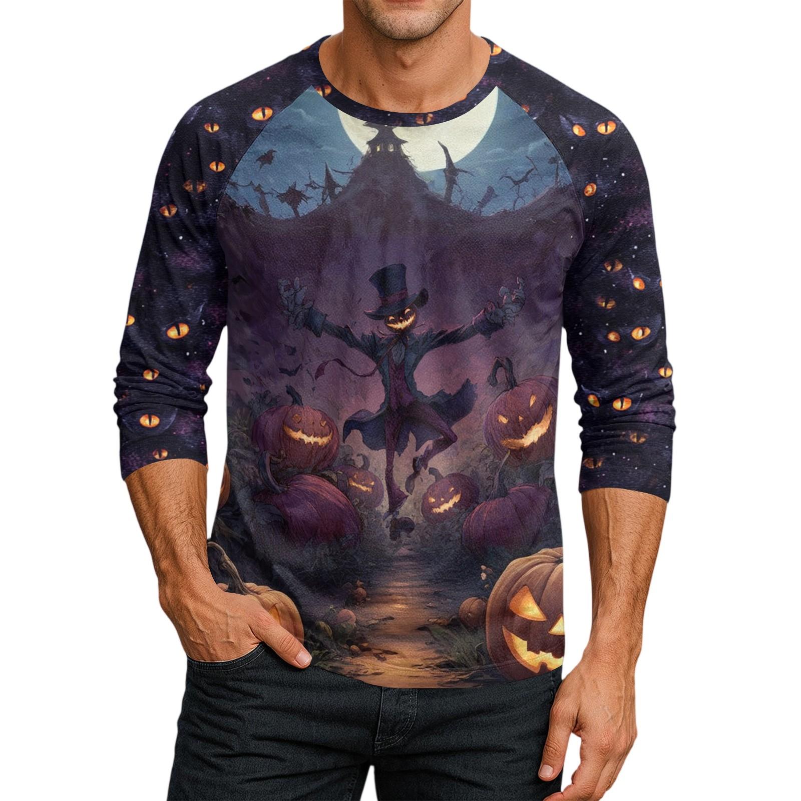 

Мужской топ-футболка с круглым вырезом и рукавами-плунжерами XXXL синий