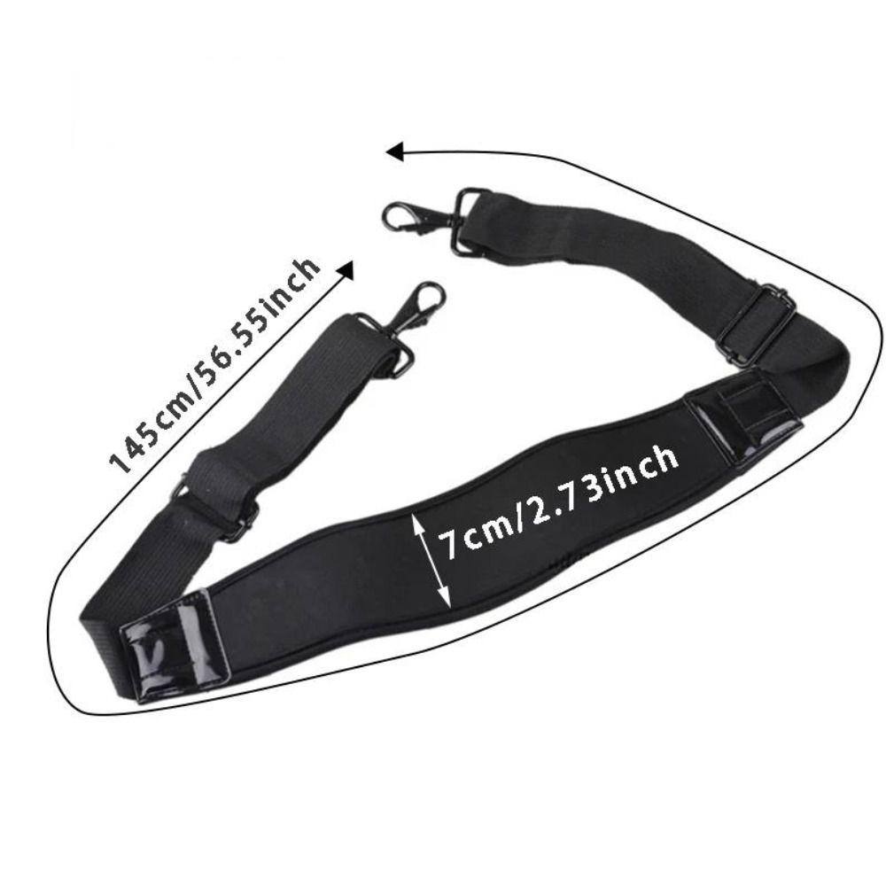 Portable Black Shoulder Bag Strap Thickened Adjustable Handbag Belt Decompression Elastic Camera Bag Straps Bag Accessories