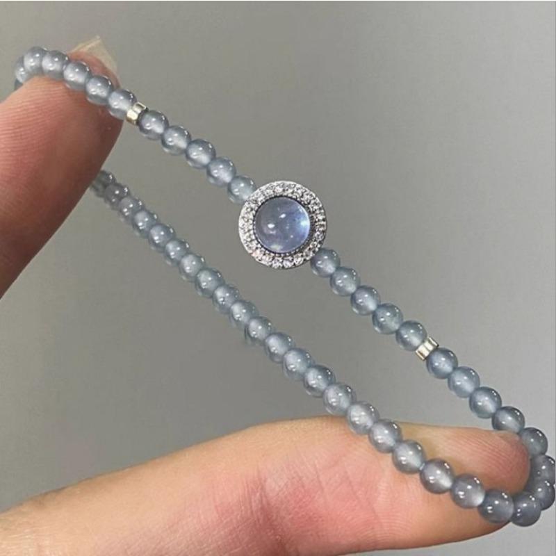 Moana deep sea blue bracelet, original gradual change niche blue sea fishtail starfish glazed bracelet