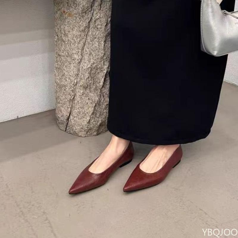 Fashion Spring summer new shallow mouth pointed temperament Baotou casual flat shoes simple comfortable versatile women's shoes