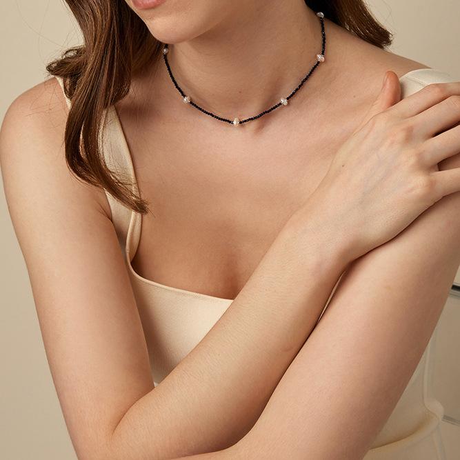 Natural Freshwater Pearl Necklace Light Luxury Dopamine Wear