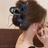 Elegante Schwarze Strass-Haarklammer - Großes High-End-Accessoire