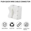 50pcs 2 Pole Quick Splice Lock Wire Connectors Chandelier Terminals Electrical Cable Terminals For Safe Splicing Into Wire