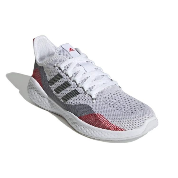 Adidas Fluidflow 2.0 White Red Men Sneakers Footwear-White Grey-Six Grey-Three GW1902