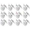 Sturdy Stainless Steel Heart Wing Locket Necklace for Ashes or Perfume Sentimental Keepsake for Memories Daily Use