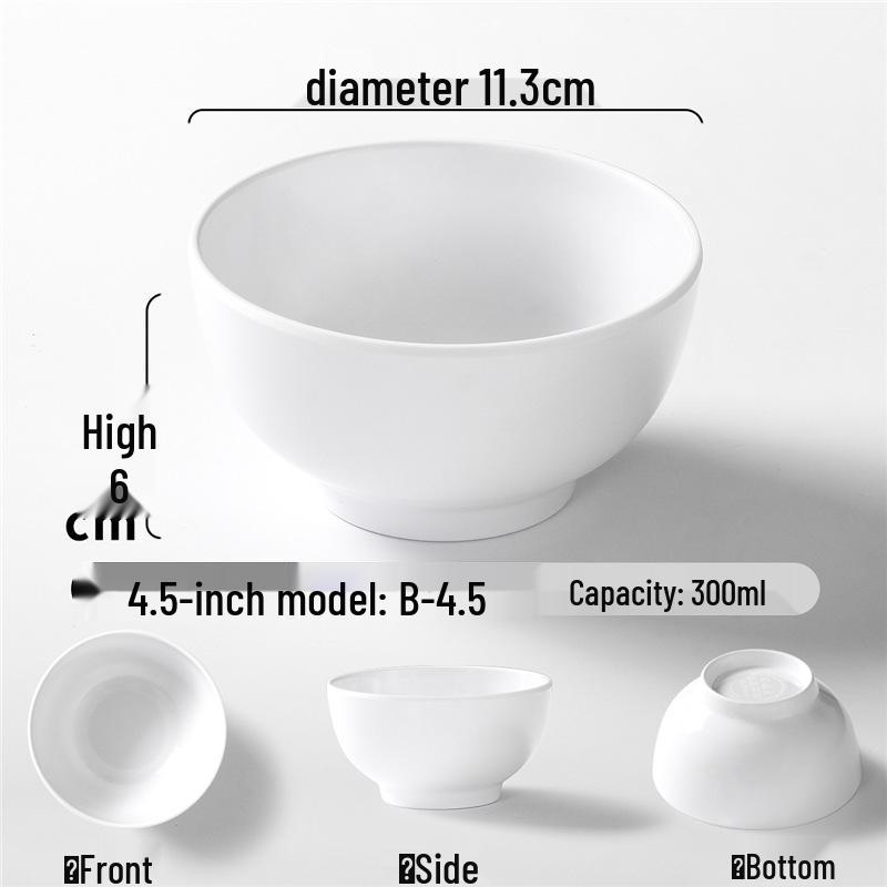 Zweifarbige Melamin-Tischware: Kleines Schalen- und Schalenset für Buffet und Grill-Dipsaucen.