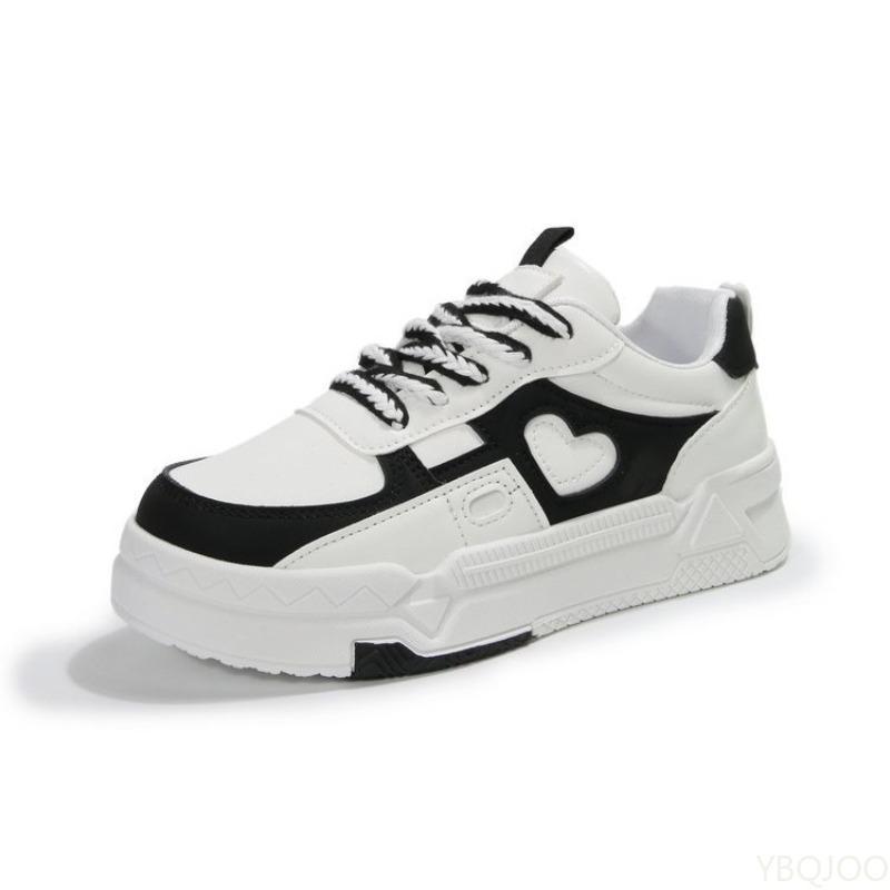 Fashion Women's Spring  Autumn New Color blocked Sports Leisure Shoes Simple Comfortable Versatile Thick soled Board Shoes