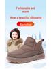 2025 Women's Old Beijing Thick Sole Snow Boots - Slip-on Cotton Shoes with Plus Velvet for Winter Warmth