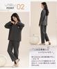 PHOLEEY Cotton Pajama Long Sleeve Solid Dark for Fall and Winter Women's 100% Set, Button-Up Loungewear, Gray,