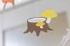 Mobile "Forest Path - Animal Trail" Gift, Adult Interior, W35cm x H42cm, Mobile Brand Born in Japan