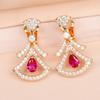 New Hot Brand Vintage Zircon Earrings for Women Luxury Jewelry Fashion Designer Eardrop Pure 925 Sliver Party Clip Earrings
