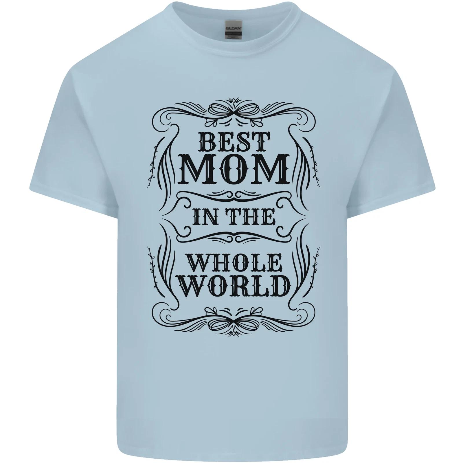 Mothers Day Best Mom in the World Kids T-Shirt Childrens 2XL