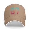 Summer 67 Graphic 6 7 Six Seven Baseball Cap  Running Hippie Fashion Print Sun Trucker Hat Men Women Hot Sale Baseball Caps