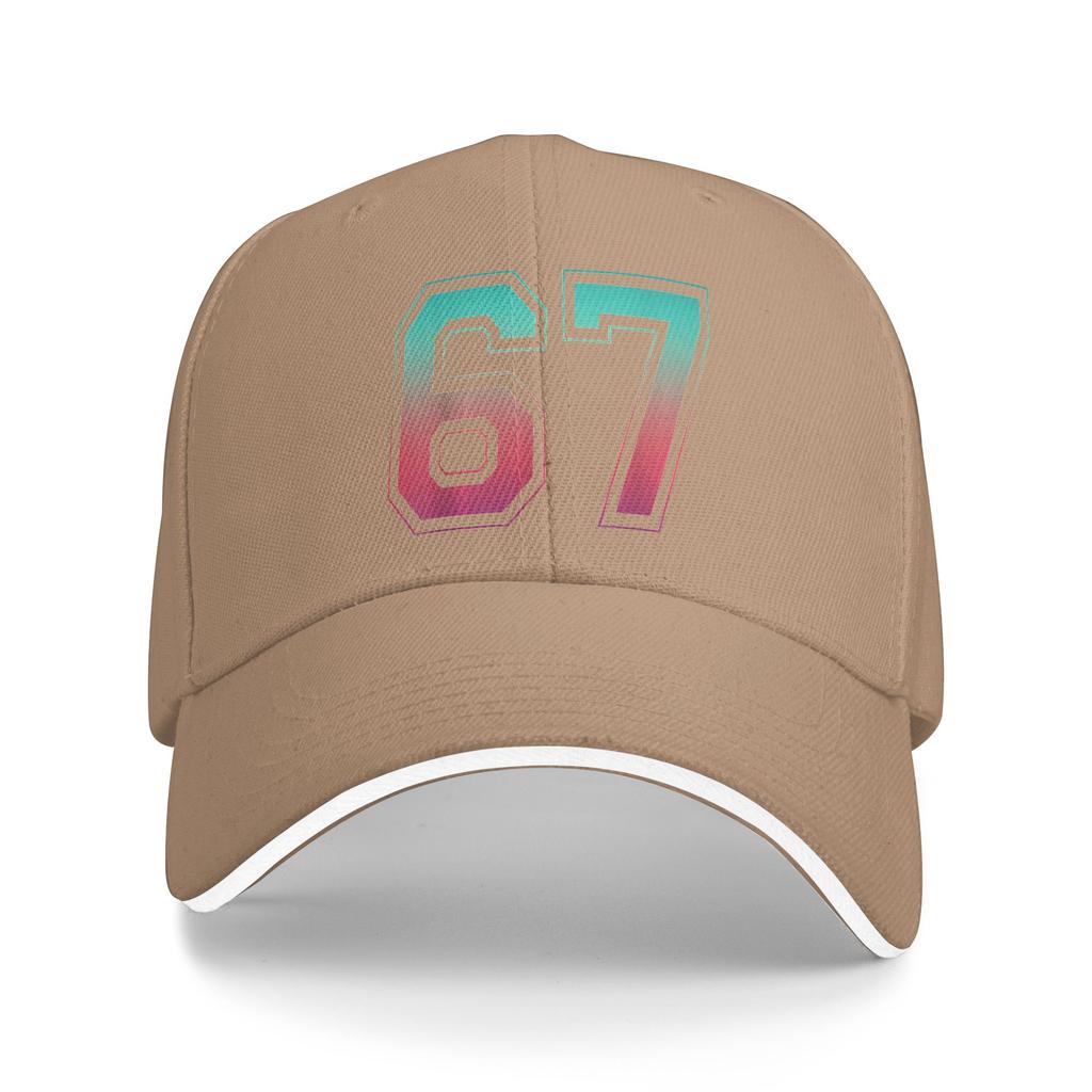 Summer 67 Graphic 6 7 Six Seven Baseball Cap  Running Hippie Fashion Print Sun Trucker Hat Men Women Hot Sale Baseball Caps