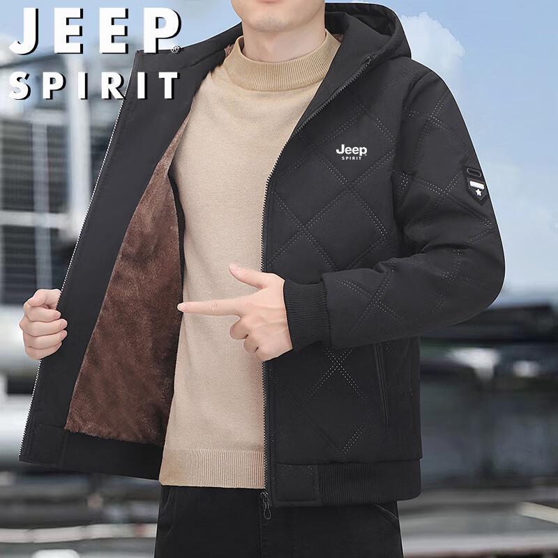 JEEP SPIRIT Men's Classic Hooded Padded Jacket