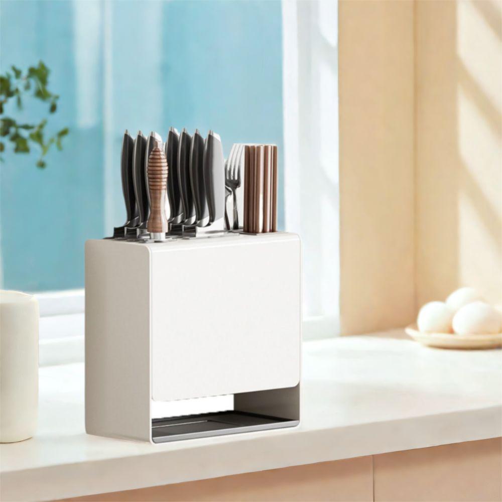 Drainage Knives Holder Mold-resistant Cutlery Organizer Tableware Storage Rack  Kitchen