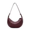Aidani Genuine Leather Crescent Underarm Bag, Minimalist High-End Style, Versatile Cowhide Crossbody Shoulder Bag for Daily