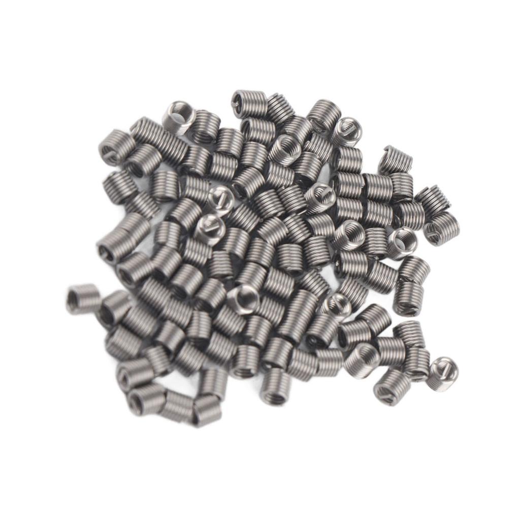 100pcs M2 Stainless Steel SS304 Coiled Wire Helical Screw Thread Inserts (M2*0.4*2 D)