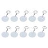 Pack of 10 Blank Aluminum Metal Keychains for Custom Heat Transfer Designs Sturdy Lightweight Sustainable