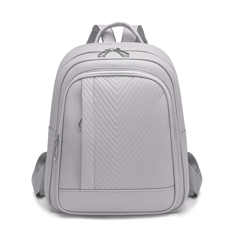 Stilvoller gesteppter Rucksack für Damen Modisches Design mit mehreren Taschen und verstellbaren Trägern