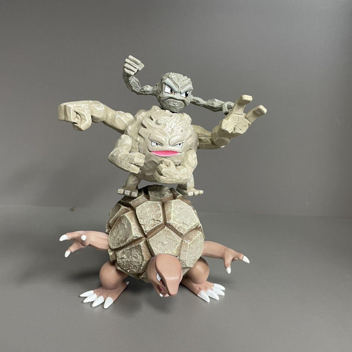 3pcs/set Pokemon Geodude Graveler Golem Figure Toys 3-8cm with box
