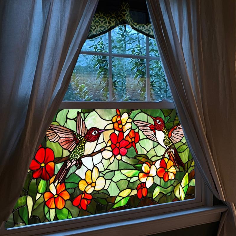 100*45cm Dekorativní okenní lepidla Elektrostatická skleněná samolepicí fólie