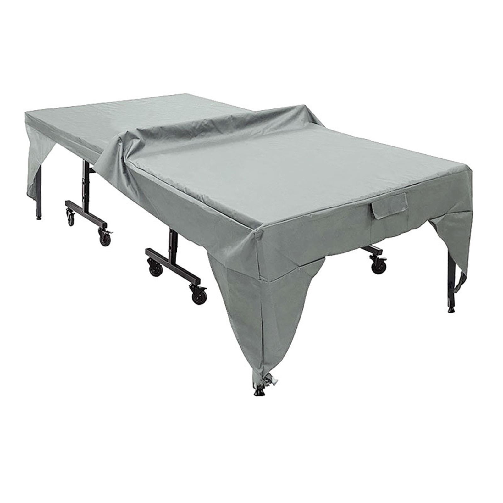 

Pingpong Table Protector Table Tennis Cover Accessory for Outdoor Folding & Flat Tables Watertight Pingpong Table Cover серый