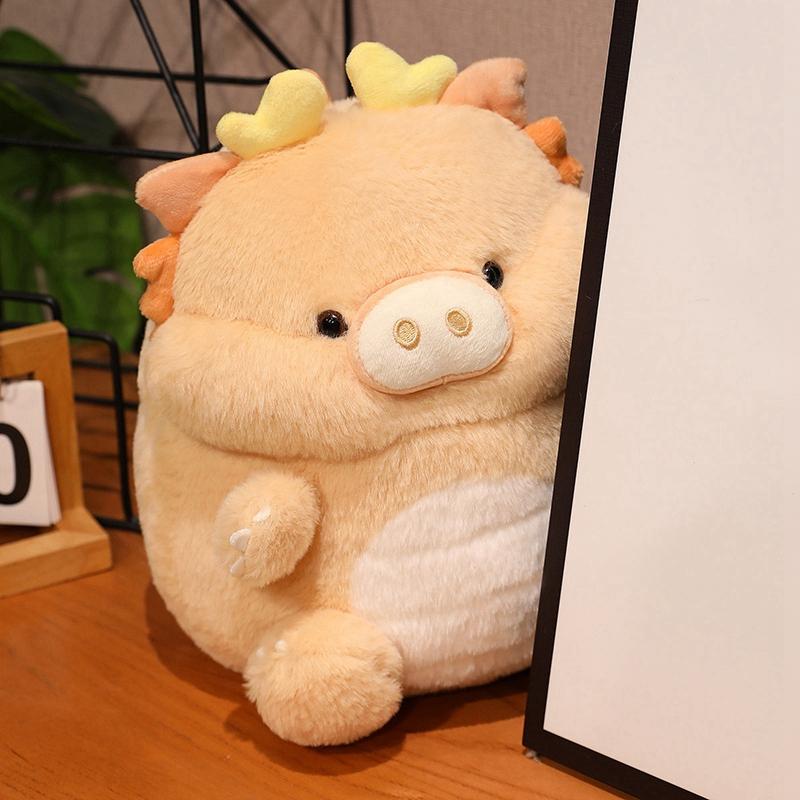 30Cm Kawaii Dragon Pig Doll Plush Toy Stuffed Cartoon Loong Plushie Companion Appeasing Gift
