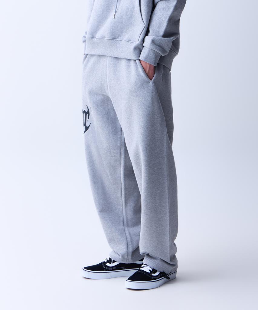 ADERNM Dark Bat Logo Sweat Banding Pants Gray