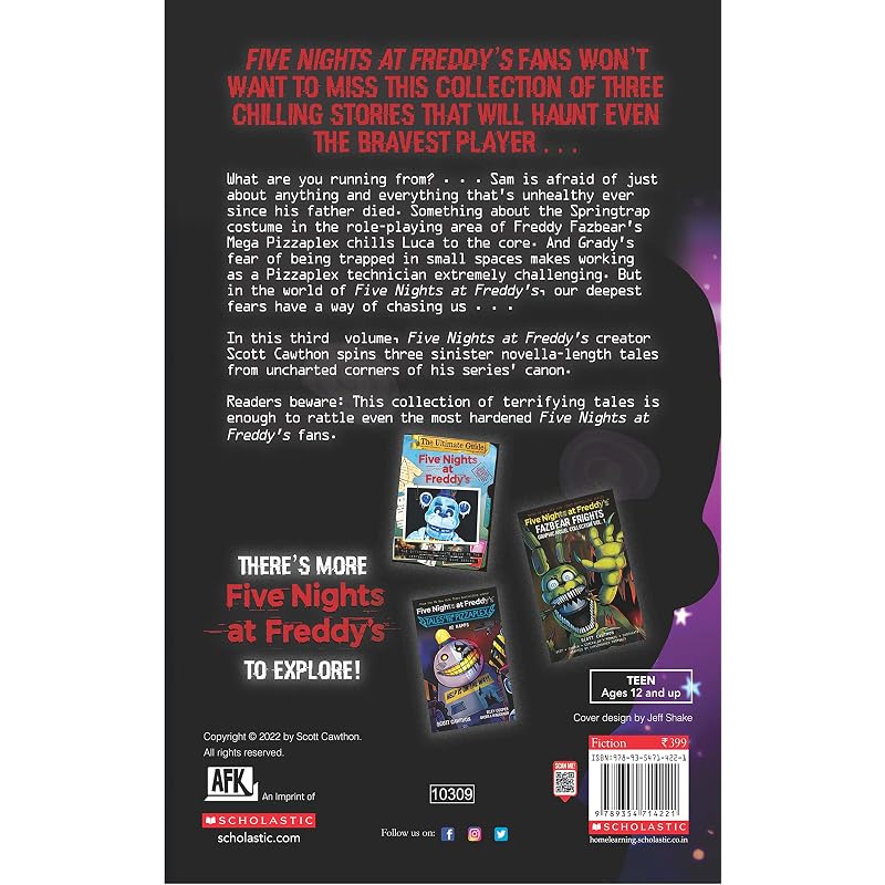 Five Nights At Freddys Tales From The Pizzaplex: Somniphobia (An Afk Book)