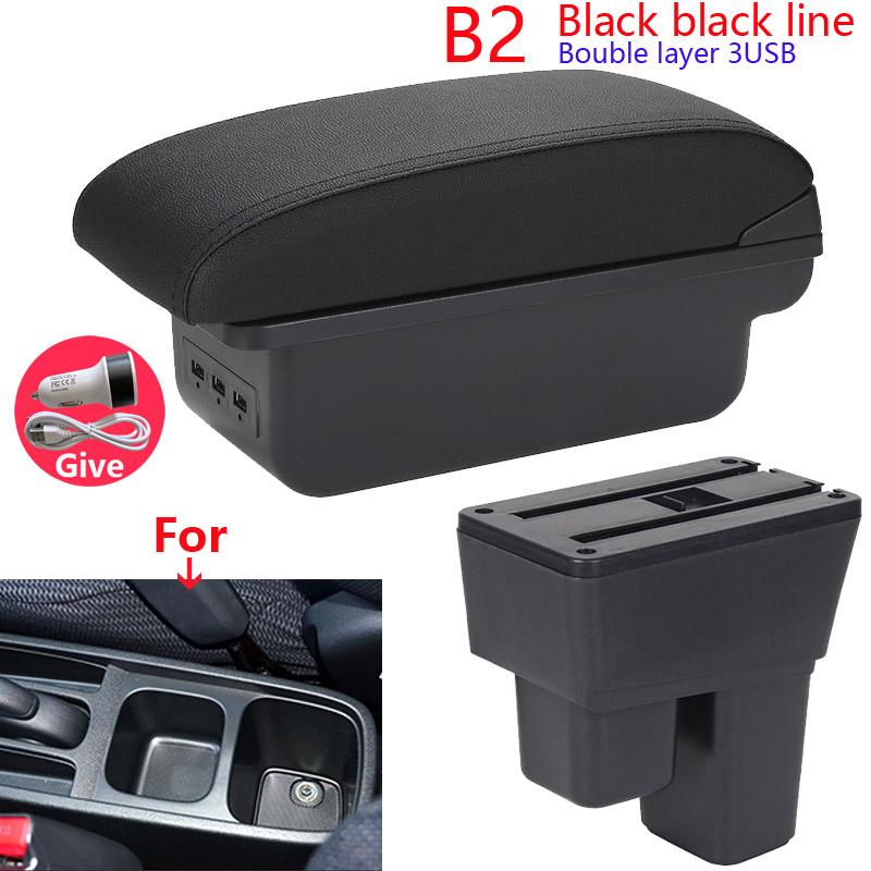 Για Honda Jazz Armrest For Honda Fit Jazz 2 Car Armrest Box 2008 2009 2010 2011 2012 2013 Arm Storage Box car Accessories