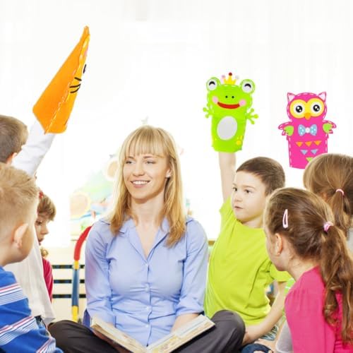 Cosysparks 4 Pack Animal Hand Puppet Sewing Kits for Kids, DIY Craft Toys, Beginner Sewing Set for Boys and Girls