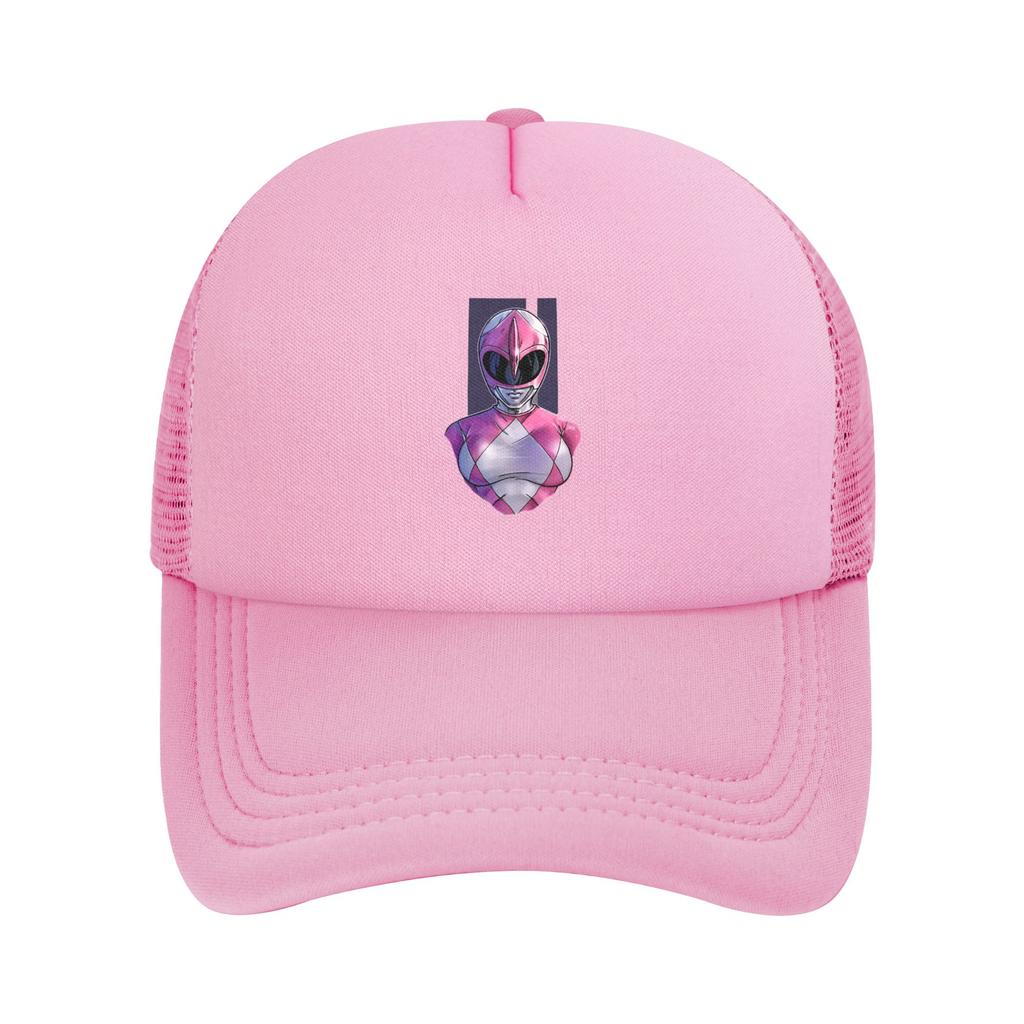 Mighty Morphin Power Rangers Trucker Hat Adult Outdoor Mesh Baseball Caps Polyester Adjustable Fishing Hat