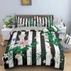Stripe Geometric Bedding Set Breathable Duvet Cover With Pillowcase Adults Fashion Queen King Size Quilt Cover Home Textiles