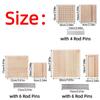 DIY Crochet Blocking Boards Square 10/15/20cm Knitting Blocking Mat Reusable Wooden Pottery Clay Base Plug Board Pillow Cover