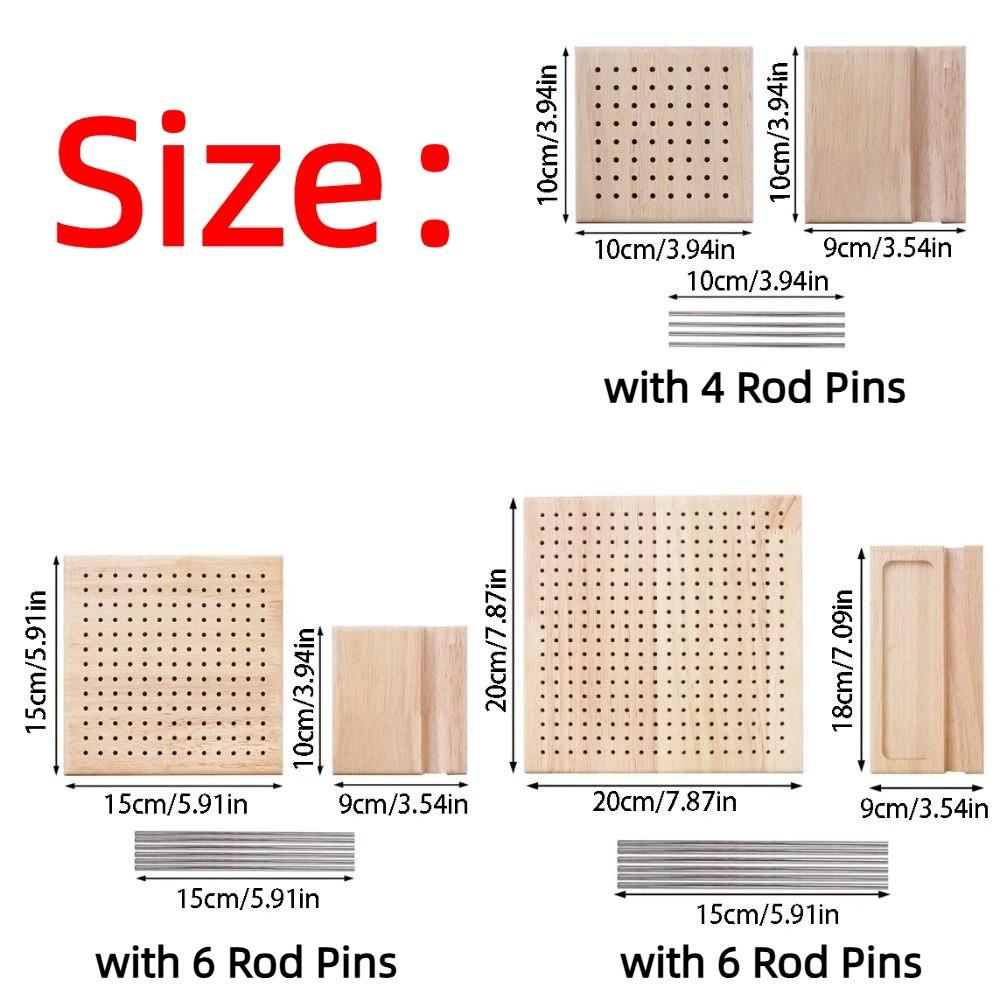 DIY Crochet Blocking Boards Square 10/15/20cm Knitting Blocking Mat Reusable Wooden Pottery Clay Base Plug Board Pillow Cover