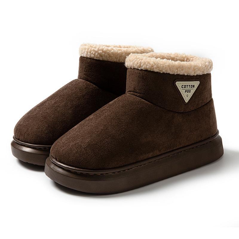 Women's Winter Cotton High-Top Boots: Warm, Non-Slip, Thick-Soled, Plus Velvet.