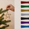 100Pcs Glitter Sparkle Craft Pipe Cleaners Multicolored Fuzzy Sticks Pipe Cleaners Bulk  DIY Crafts