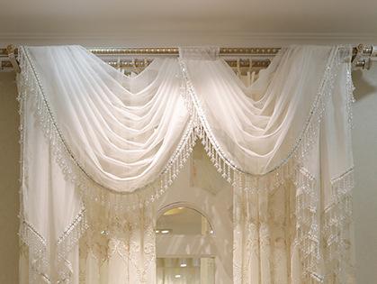 Europese Turkse Geborduurde Gordijnen Transparant voor Woonkamer Slaapkamer Bloemen Gordijn Tule Transparante Raambekleding Geborduurd W150cmxH260cm 1PC&Pull Pleated Tape