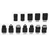 Pack of 12 Pcs Multiple USB2.0 Adapters MicroMini Male Female Converters Connectors