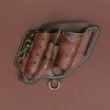 TOURBON Leather Multi-Tool Holder Belt Case for Flashlight, Pliers, and Tactical Pen