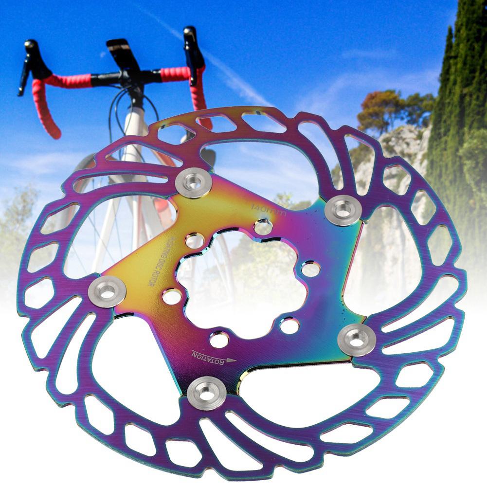 Bike Disc Brake Rotors 6 Nails Cycling Accessory for Mountain Bicycle Plating Color