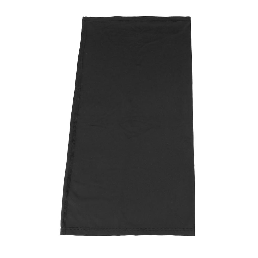 Gola de Pescoço Proteção UV Sol Lenço de Rosto Verão Respirável Seda Gelo Protetor Facial para Ciclismo Preto