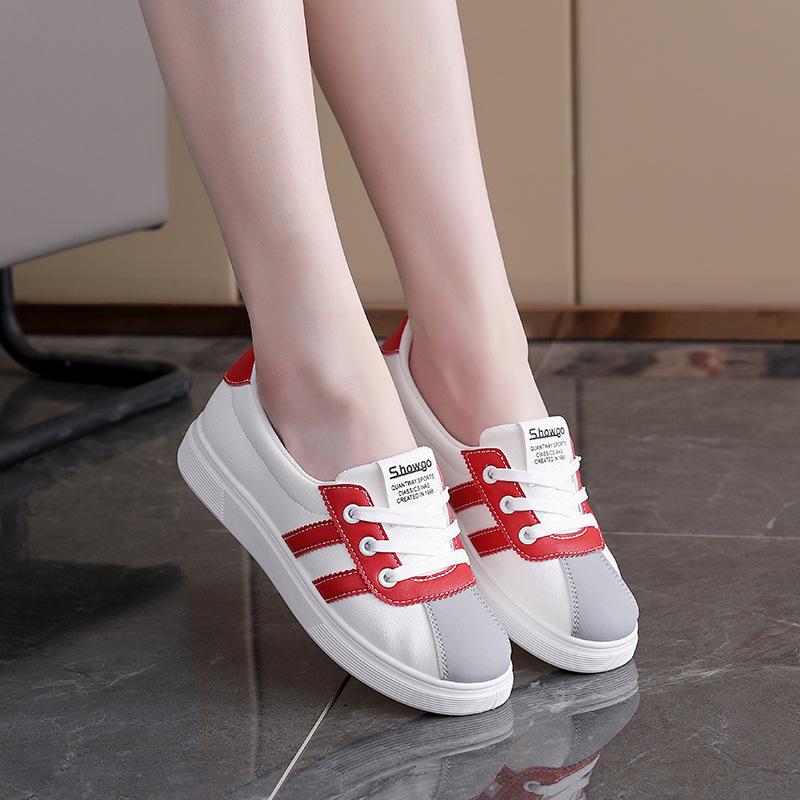 

Silver women s shoes 2025 new autumn shallow mouth sports shoes one pedal pregnant woman feeling Forrest Gump white shoes women KT-280 40