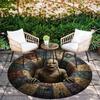 Cartoon Print Round Area Rug,Carpet Rug for Living Room Bedroom Sofa Playroom Decor,Non-slip Floor Mat