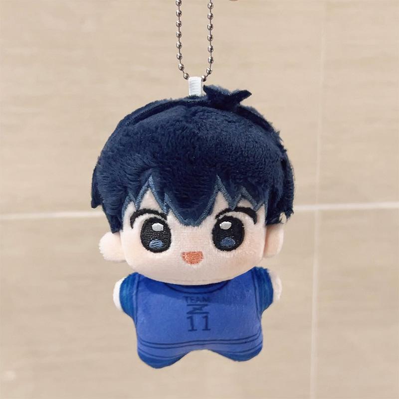10cm Blauw Slot Pluche Knuffelpop Seishiro Nagi Isagi Yoichi Chigiri Bachira Meguru Poppetje Sleutelhanger Speelgoed Voor Cadeau