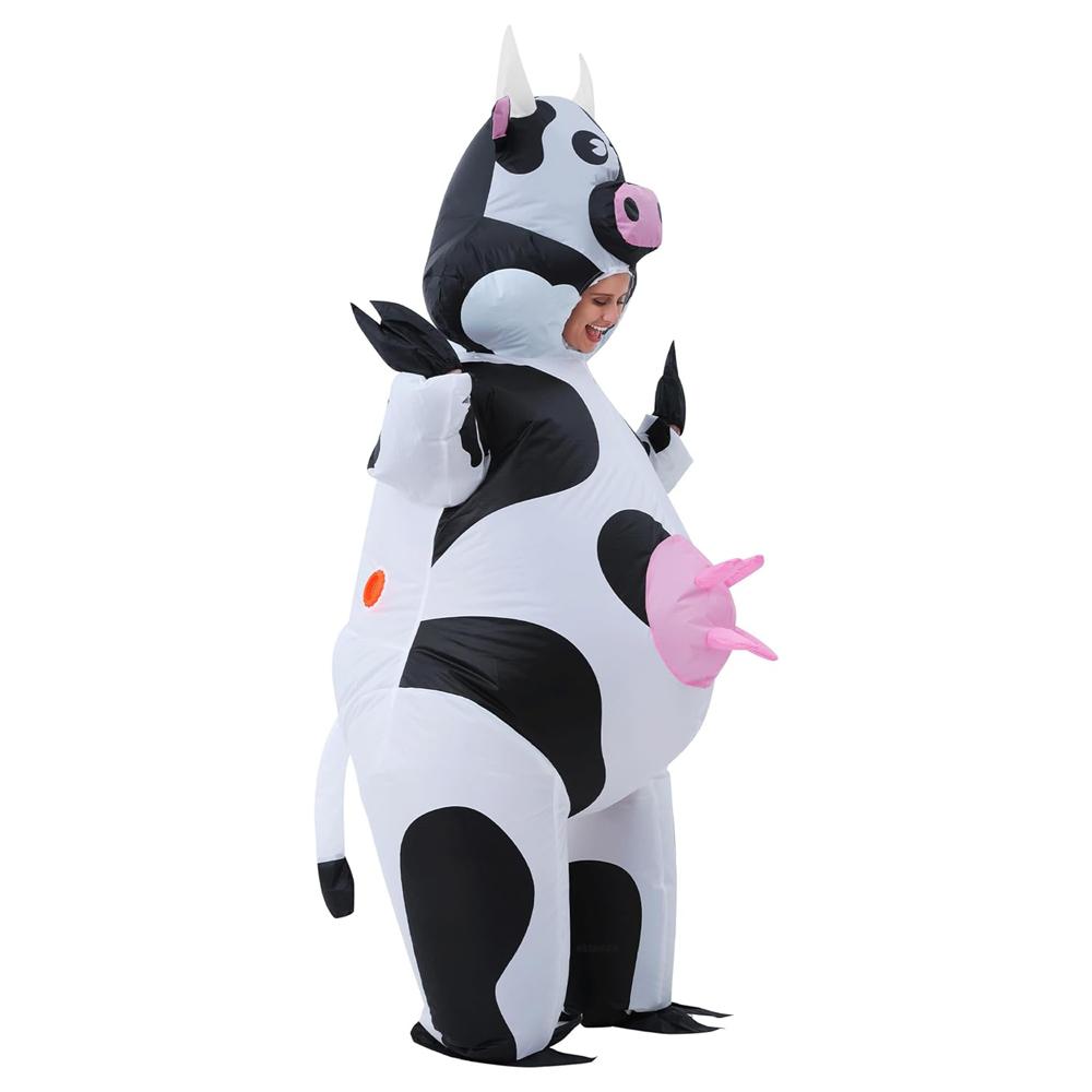 Cosplay Cow Costume, Party Funny Bobo Cow Inflatable Costume
