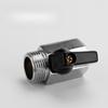 Mini Ball Valve with Internal and External Thread, All Copper Electroplated Double Internal Thread Double External Thread Water