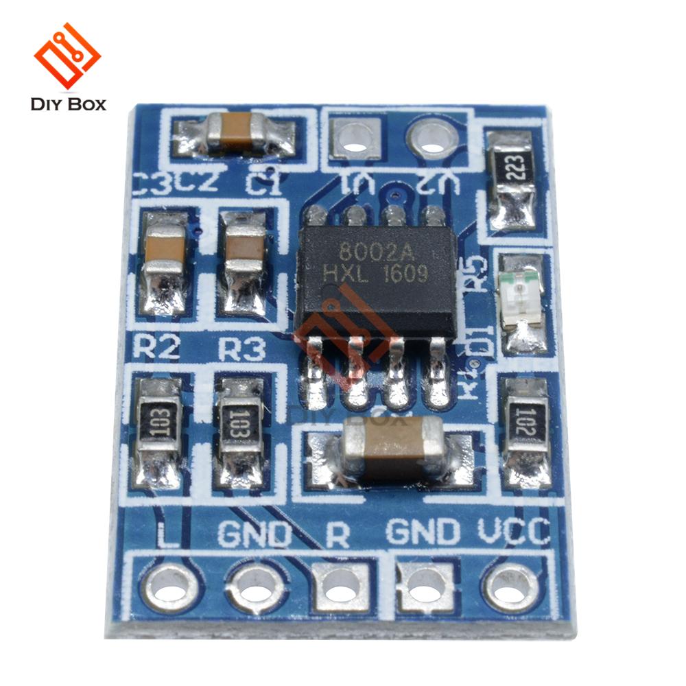 1-10pcs HXJ8002 Mono Amplifier Board Module BTL Audio Power Sound Voice AMP Board 2.0-5.5V Amplifier for Speakers Volume Control