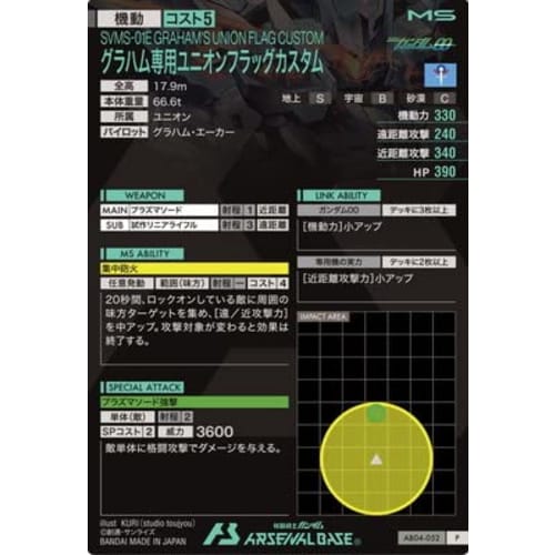 Arsenal Base AB04-052 Graham Exclusive Union Flag Custom P Perfect Rare